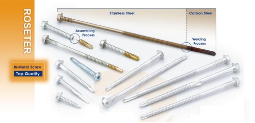 Bi-metal self drilling screw