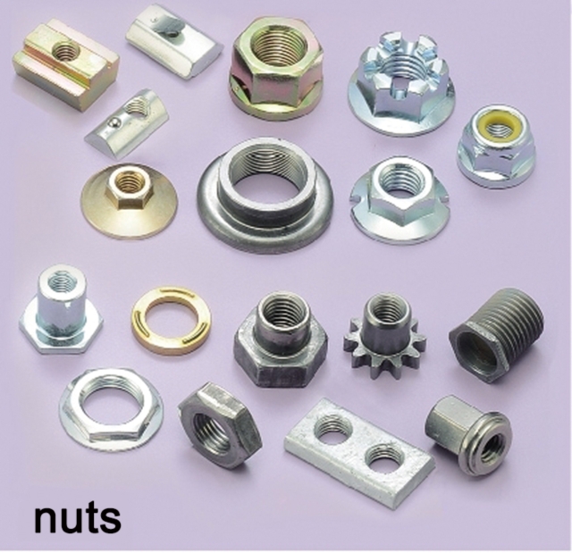 Nuts and stamping parts