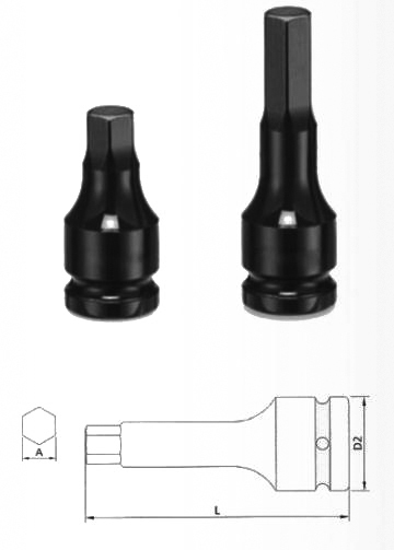 IMPACT HEX BITS SOCKET