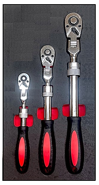 Telescopic Swing Ratchet Handle Set - 3 PCS