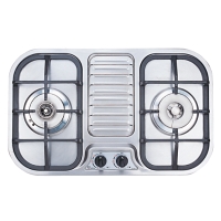 Two-burner Gas Hob/Stove (W/Overheating Preventer)