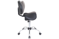 PATENT ONE-PIECE SEAT SADDLE CHAIR WITH BACK