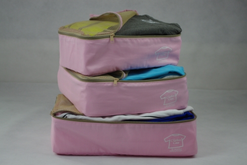 Travel clothing storage set