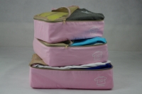 Travel clothing storage set