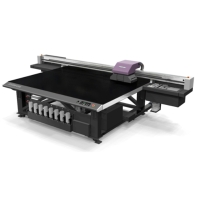 Digital LED UV-curing flatbed inkjet printer