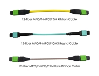 12-Fiber MPO (F) - MPO (F)