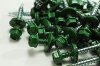 Hex Washer Roofing Screw Green