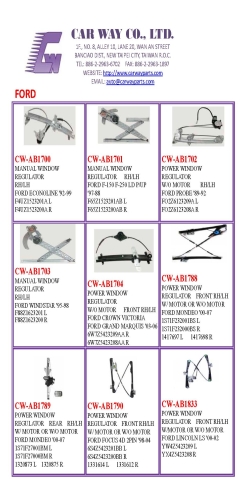 FORD POWER WINDOW REGULATOR /MANUAL WINDOW REGULATOR