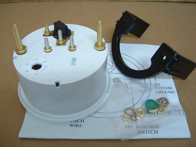 Utrema White Marine Tachometer