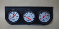 Utrema Triple Gauge Set, water temp/volt/oil press gauge