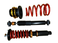 Vertical-strut shock absorber