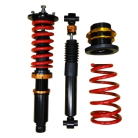 Vertical-strut shock absorber