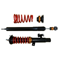 Vertical-strut shock absorber