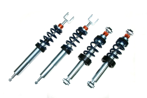 Vertical-strut shock absorber