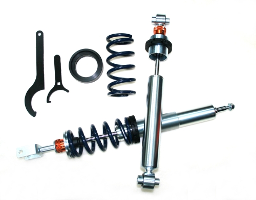 Vertical-strut shock absorber