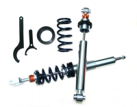 Vertical-strut shock absorber