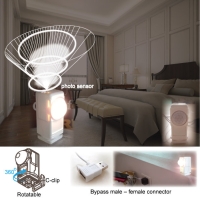 Bypass USB photo-controlled night light