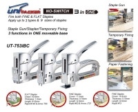 3 function in ONE all steel staple gun tacker