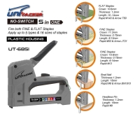 5 in 1 plastic housing staple gun tacker