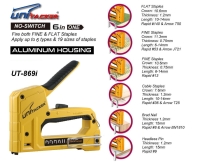 6 in 1 aluminum staple gun tacker