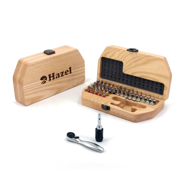 Wooden Case with Tools