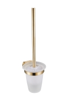 Toilet Brush Holder Brushed Brass