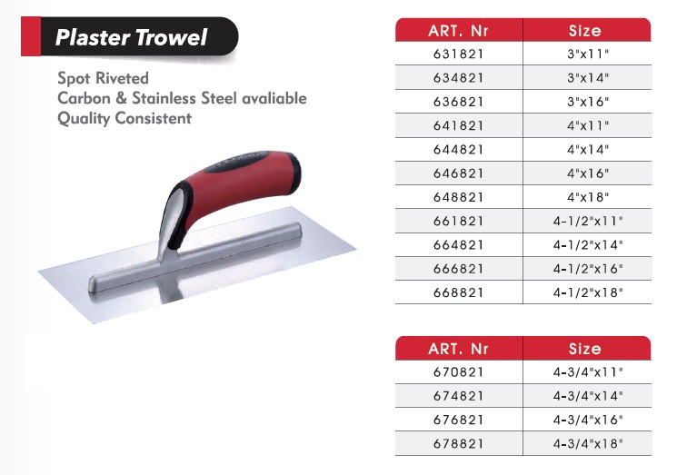Plaster Trowels / Plastering Trowels/Ultra Flex Trowel/Cement tools/ Masonry Tools