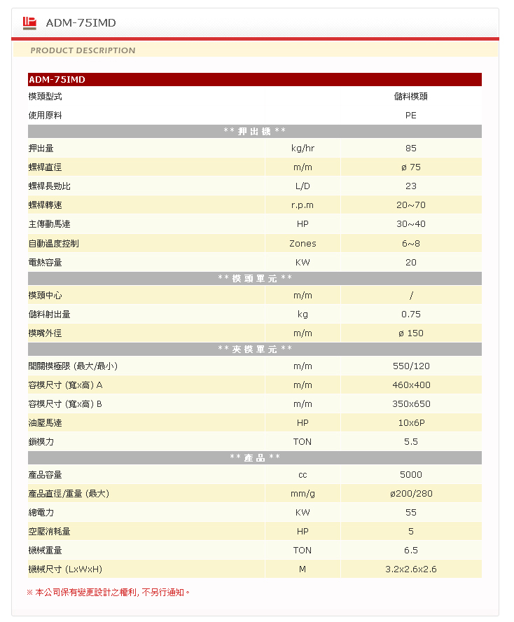 中空成型机