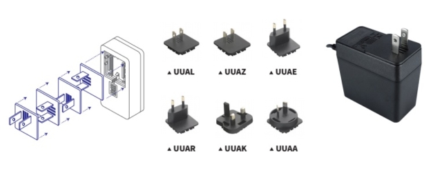 AC Pin Interchangeable AC/DC Adaptor