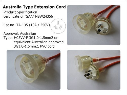 Australia Type Extension Cord (TA-135)