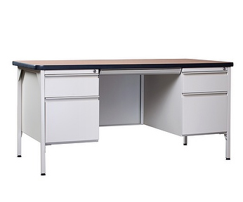 Steel Desk w/ Double Pedestal