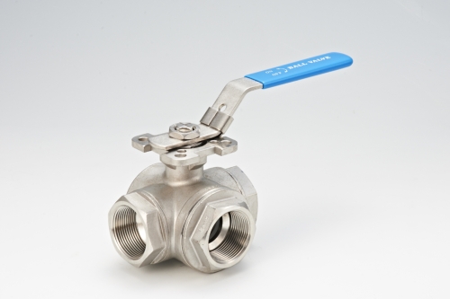 3-Way Thread End Ball Valve-B