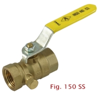 2-PC Brass Drainable Ball Valve