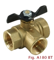 2-PC 3-way Brass Ball Valve