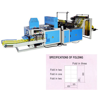 High Speed Cutting & Sealing Machine with 3-Folding Device