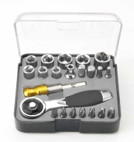 22 PCs-- 72 teeth RATCHET Multi tool  BIT & Socket  SET