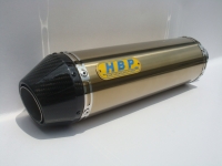 Golden titanium exhaust (300L) + carbon-fiber flanged end