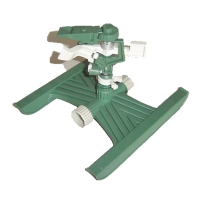 Plastic pulsating  sprinkler with plastic H type base