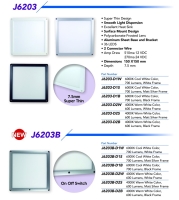 6×6 Led Flat Panel Light Series