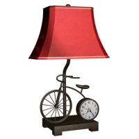 Metal Lamp with Clock