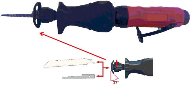 Quick Change Reciprocating Air Saw