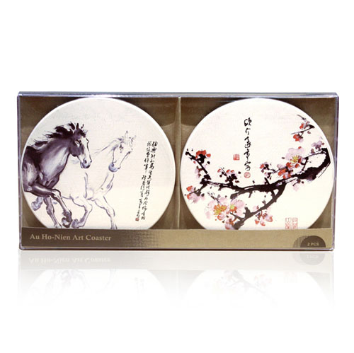 Art Absorbing Ceramic Coasters by Hao Nian Ou