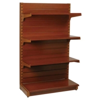 Wood-grain display rack