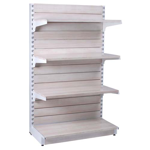 Wood-grain display rack