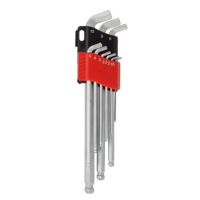 Ball-point hex key wrench set (超短邊90/110度)