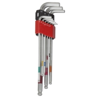 9pc color-ring extra-long ball point hex key wrench set (色带)