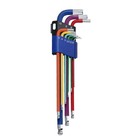 Magnetic ball-point/hex key wrench set