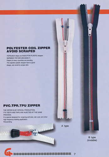 Nylon zipper