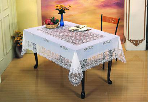 Vinyl Crochet Lace Table Cloth