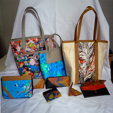 marbling hand bag